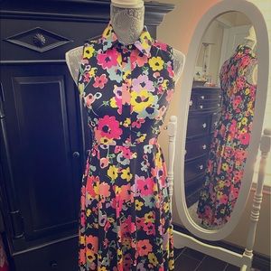 Kate spade floral bouquet midi dress
